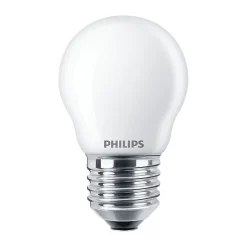 Philips Corepro LED Lustre E27 boll Matt 6.5W 806lm - 827 Extra Varm Vit | Ersättare 60W