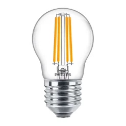 Philips Corepro LED Lustre E27 boll Filament Klar 6.5W 806lm - 827 Extra Varm Vit | Ersättare 60W