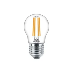 Philips Corepro LED Lustre E27 boll Filament Klar 6.5W 806lm - 827 Extra Varm Vit | Ersättare 60W