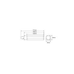 Philips CorePro PL-C LED 8.9W 1100lm - 840 Kallvit | 2-Stift - Ersättare 26W