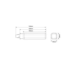 Philips CorePro PL-C LED 6.5W 770lm - 840 Kallvit | 4-Stift - Ersättare 18W