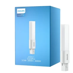 Philips CorePro PL-S LED 3.5W - 840 Kallvit | 2-Stift - Ersättare 7W