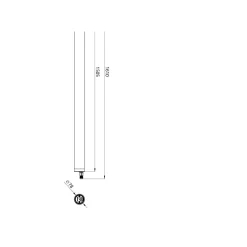 Philips LED Allmänbruksarmatur Vattentät Coreline WT210C G2 43W 7000lm - 840 Kallvit | 150cm - Zigbee Dimbar - Ersättare 2x58W