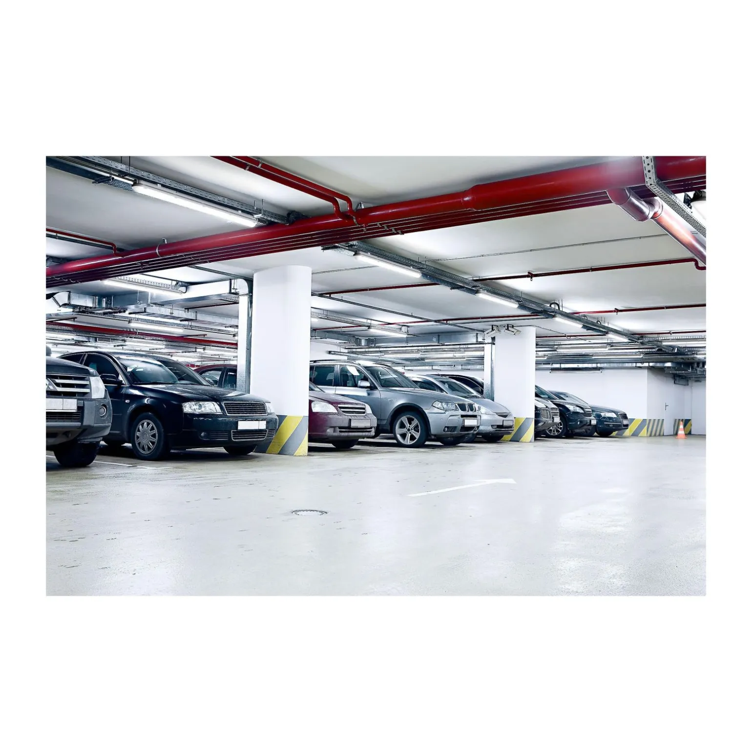 Philips LED Allmänbruksarmatur Vattentät Coreline 62W 10000lm - 840 Kallvit | 150cm - Dali Dimbar - Ersättare 2x58W