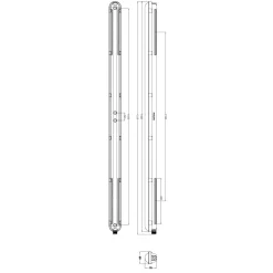 Philips LED Allmänbruksarmatur Vattentät Coreline WT120C G3 50W 8000lm - 840 Kallvit | 150cm - Ersättare 2x58W
