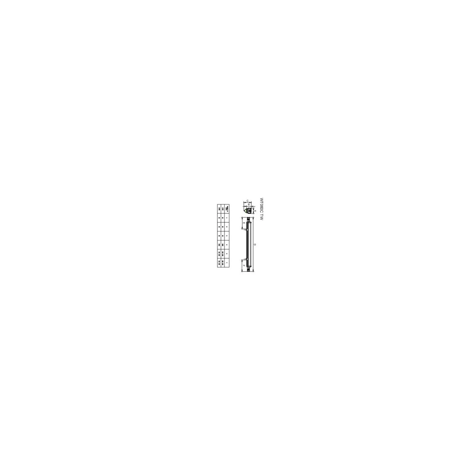 Philips LED Allmänbruksarmatur Vattentät WT060C 28W 3400lm - 840 Kallvit | 150cm - 1x Kabelgenomföring