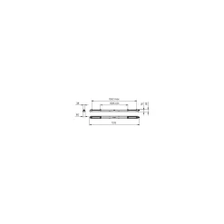 Philips LED Allmänbruksarmatur Vattentät Coreline 75W 12000lm - 840 Kallvit | 150cm - Dali Dimbar - Ersättare 2x58W