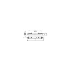 Philips LED Allmänbruksarmatur Vattentät CoreLine WT120C G2 16W 1900lm - 840 Kallvit | 60cm - Rörelse- Och Ljussensor