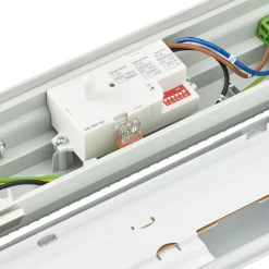 Philips LED Allmänbruksarmatur Vattentät CoreLine WT120C G2 45W 6000lm - 840 Kallvit | 150cm - 3x Kabelgenomföring - Rörelse- Och Ljussensor