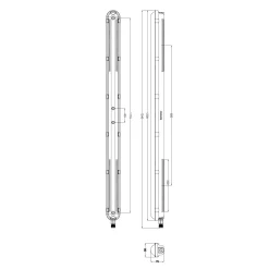 Philips LED Allmänbruksarmatur Vattentät Coreline WT120C G3 25W 4000lm - 840 Kallvit | 120cm - Dali Dimbar - Ersättare 2x36W