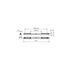 Philips LED Allmänbruksarmatur Vattentät CoreLine Plast 29W 4000lm - 840 Kallvit| 120cm - Ersättare 2x36W