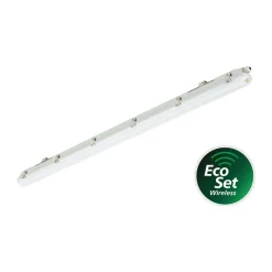 Philips LED Allmänbruksarmatur Vattentät Ledinaire EcoSet 50W 6800lm - 840 Kallvit | 150cm - Fjärrkontroll - Ersättare 2x58W