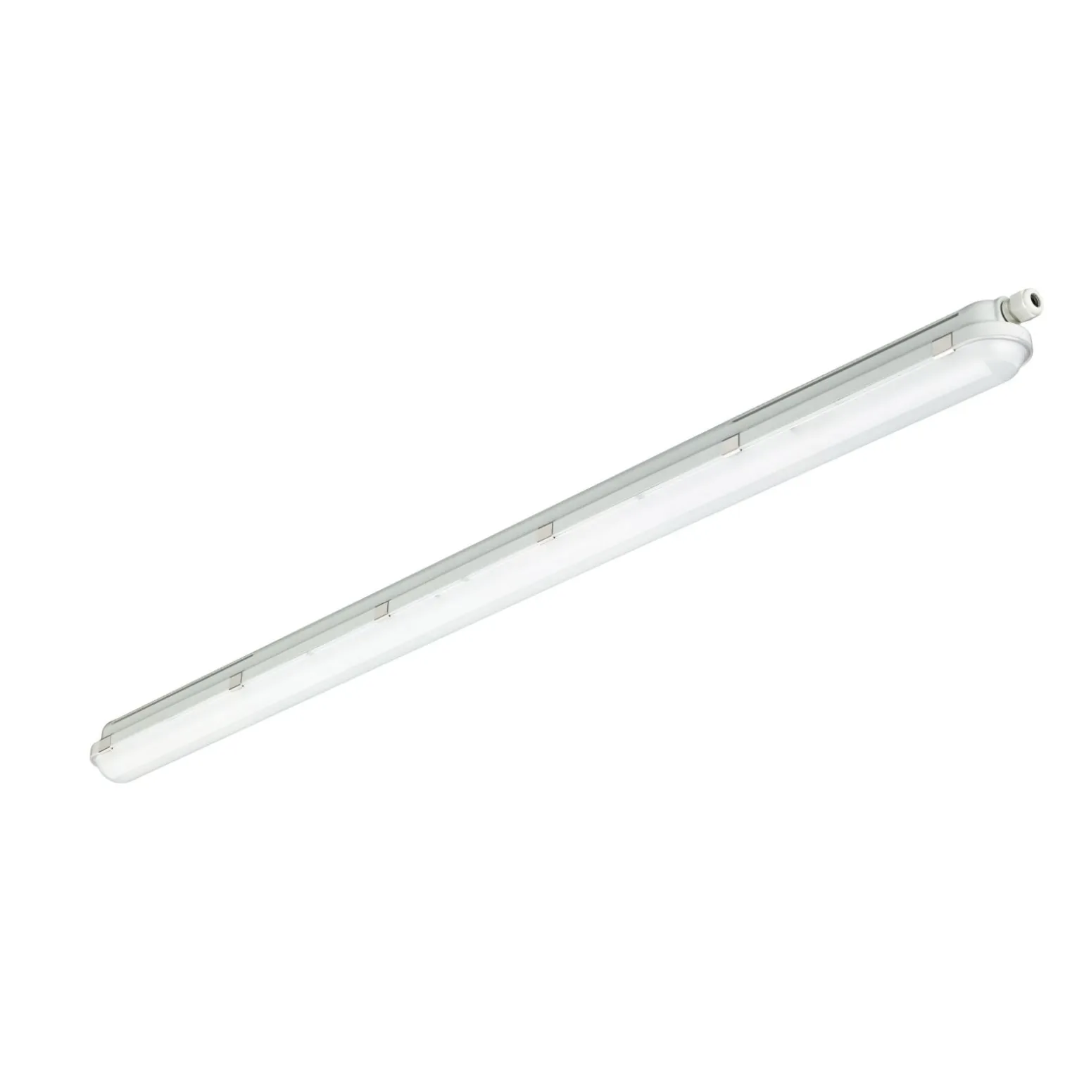 Philips LED Allmänbruksarmatur Vattentät CoreLine WT120C G2 25.5W 3400lm - 840 Kallvit | 150cm - 3x Kabelgenomföring - Rörelse- Och Ljussensor