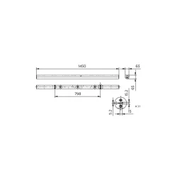 Philips LED Allmänbruksarmatur CoreLine Vit 25W/37W 3500lm/5200lm - 830-840 CCT| 150cm - Ersättare 2x58W