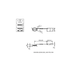 Philips LED Downlight CoreLine Aluminium Vit 6W 700lm 180D - 830-840 CCT | 90mm - Utskärning 83mm - IP20/IP44
