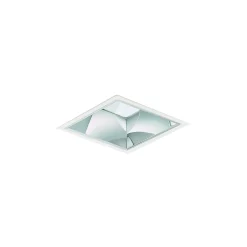 Philips LED Downlight LuxSpace Fyrkant DN572B 10.3W 1350lm 80D - 830 Varm Vit | 214mm - Aluminium Reflektor