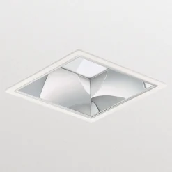 Philips LED Downlight LuxSpace Fyrkant DN572B 20.9W 2600lm 80D - 830 Varm Vit | 214mm - Aluminium Reflektor