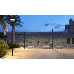 Philips LED gatubelysning Lykta City Charm Kon BDS491 Grå 53W 5670lm 360D - 730 Varm Vit | IP66 - Symmetrisk