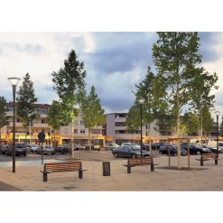 Philips LED gatubelysning Lykta City Charm Kon BDS491 Grå 7W 804lm 360D - 740 Kallvit | IP66 - Symmetrisk