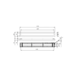 Philips LED Panel CoreLine SM136V G4 43.5W 6500lm - 830 Varm Vit | 157x20cm - UGR< 19 -Dali Dimbar