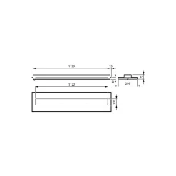 Philips LED Panel TrueBlend 23.5W 2800lm - 840 Kallvit | 120x30cm - UGR < 16 - Dali Dimbar - 3 Timmar Nödbelysning