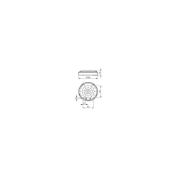 Philips LED Plafond Coreline WL140V Vit 35.2W 2950lm - 830 Varm Vit | 390mm - IP65 - Dali Dimbar