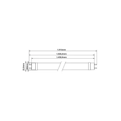 Philips LED Rör T8 MASTER (EM/Mains) Ultra Output 21.7W 3700lm - 865 Dagsljus | 150cm - Ersättare 58W