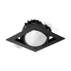 Philips LED Spot Greenspace Accent Gridlight Aluminium Svart 31W 4000lm 120D - 830 Varm Vit | 154mm - IP20 - Interact Dimbar