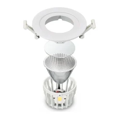 Philips LED Spot Greenspace Accent Fast Aluminium Vit 33W 2800lm 36D - 950 Kallvit | 163mm - IP20 - Bästa Färgåtergivning - Interact Dimbar