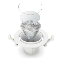 Philips LED Spot Greenspace Accent Elbow Aluminium Svart 31W 3900lm 36D - 930 Varm Vit | 163mm - IP20 - Bästa Färgåtergivning - Interact Dimbar