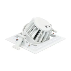Philips LED Spot Greenspace Accent Gridlight Aluminium Vit 30W 3900lm 36D - 930 Varm Vit | 154mm - IP20 - Bästa Färgåtergivning - Dali Dimbar