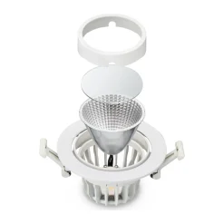 Philips LED Spot Greenspace Accent Cardanic Aluminium Vit 31W 3900lm 36D - 930 Varm Vit | 163mm - IP20 - Bästa Färgåtergivning - Dali Dimbar