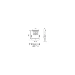 Philips LED Strålkastare BVP111 Coreline Gen2 A31W 5100lm 40x21D - 740 Kallvit | IP66 - Symmetrisk