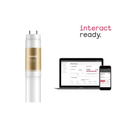 Philips MASTERConnect LED Tube T8 (EM/Mains) High Output 7W 1050lm - 840 Kallvit | 60cm - IA - Ersättare 18W