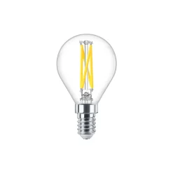 Philips MASTER LED E14 Boll Filament Klar 2.5W 340lm - 922-927 Dim To Warm | Bästa Färgåtergivning - Dimbar - Ersättare 25W
