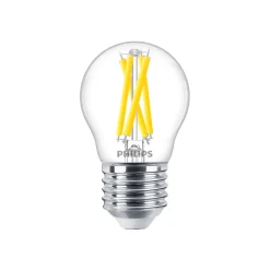 Philips MASTER LED E27 Boll Filament Klar 5.9W 806lm - 922-927 Dim To Warm | Bästa Färgåtergivning - Dimbar - Ersättare 60W