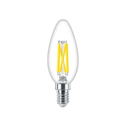Philips MASTER LED E14 Kronljus Filament Klar 5.9W 806lm - 922-927 Dim To Warm | Bästa Färgåtergivning - Dimbar - Ersättare 60W