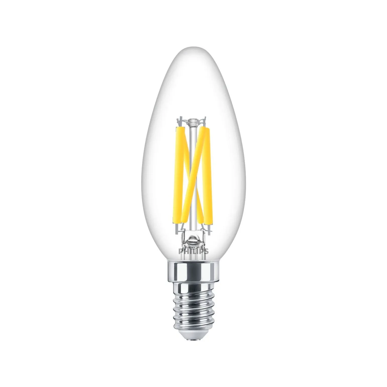 Philips MASTER LED E14 Kronljus Filament Klar 5.9W 806lm - 922-927 Dim To Warm | Bästa Färgåtergivning - Dimbar - Ersättare 60W