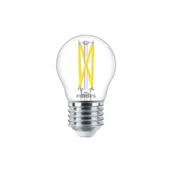 Philips MASTER LED Lustre E27 Boll Filament Klar 2.5W 340lm - 922-927 Dim To Warm | Bästa Färgåtergivning - Dimbar - Ersättare 25W