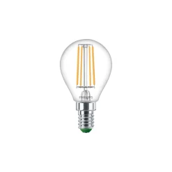 Philips Master Ultra Efficient LED E14 Päron Filament Klar 2.3W 485lm - 827 Extra Varm Vit | Ersättare 40W