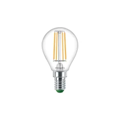 Philips Master Ultra Efficient LED E14 Päron Filament Klar 2.3W 485lm - 827 Extra Varm Vit | Ersättare 40W