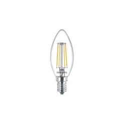 Philips MASTER Value LED Kronljus E14 Filament Klar 3.4W 470lm - 927 | Bästa färgåtergivning - Dimbar – Ersättare 40W