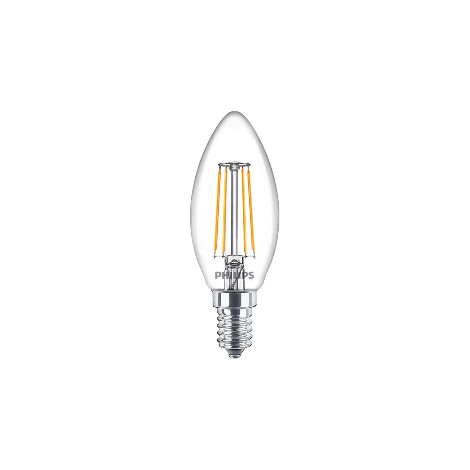 Philips MASTER Value LED Kronljus E14 Filament Klar 3.4W 470lm - 927 | Bästa färgåtergivning - Dimbar – Ersättare 40W