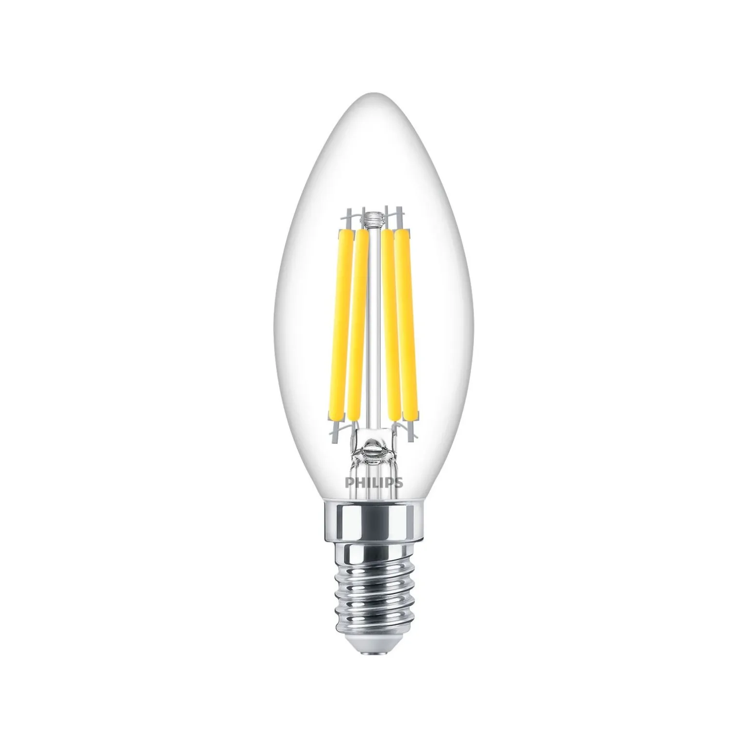 Philips MASTER Value LED Kronljus E14 Filament Klar 3.4W 470lm - 927 | Bästa färgåtergivning - Dimbar – Ersättare 40W