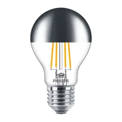 Philips MASTER Value LED Lampa E27 Päron Mirror 7.2W 650lm – 827 Extra Varm Vit | Bästa färgåtergivning - Dimbar - Ersättare 60W