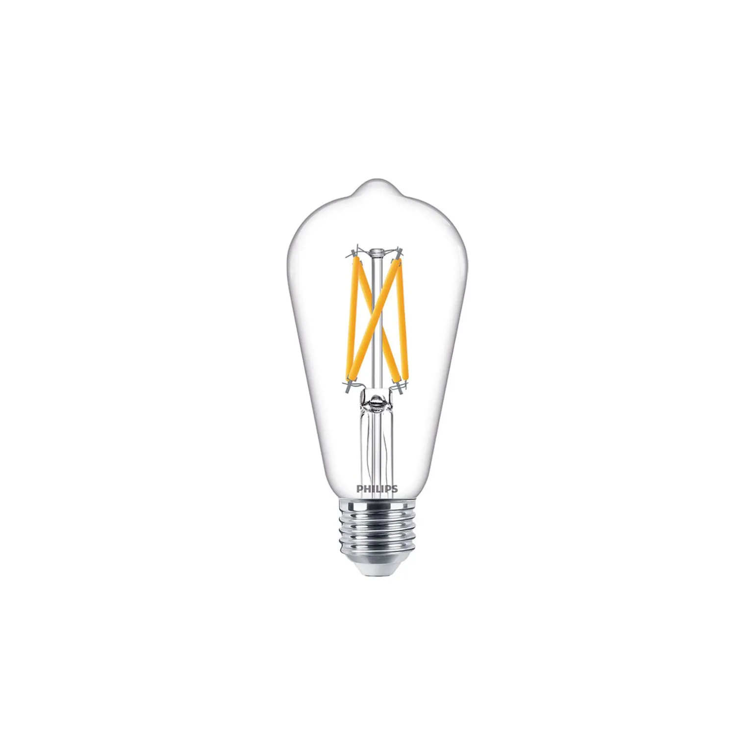Philips MASTER Value LED Lampa E27 Edison Filament Klar 5.9W 806lm - 922-927 Dim to Warm | Bästa Färgåtergivning - Ersättare 60W
