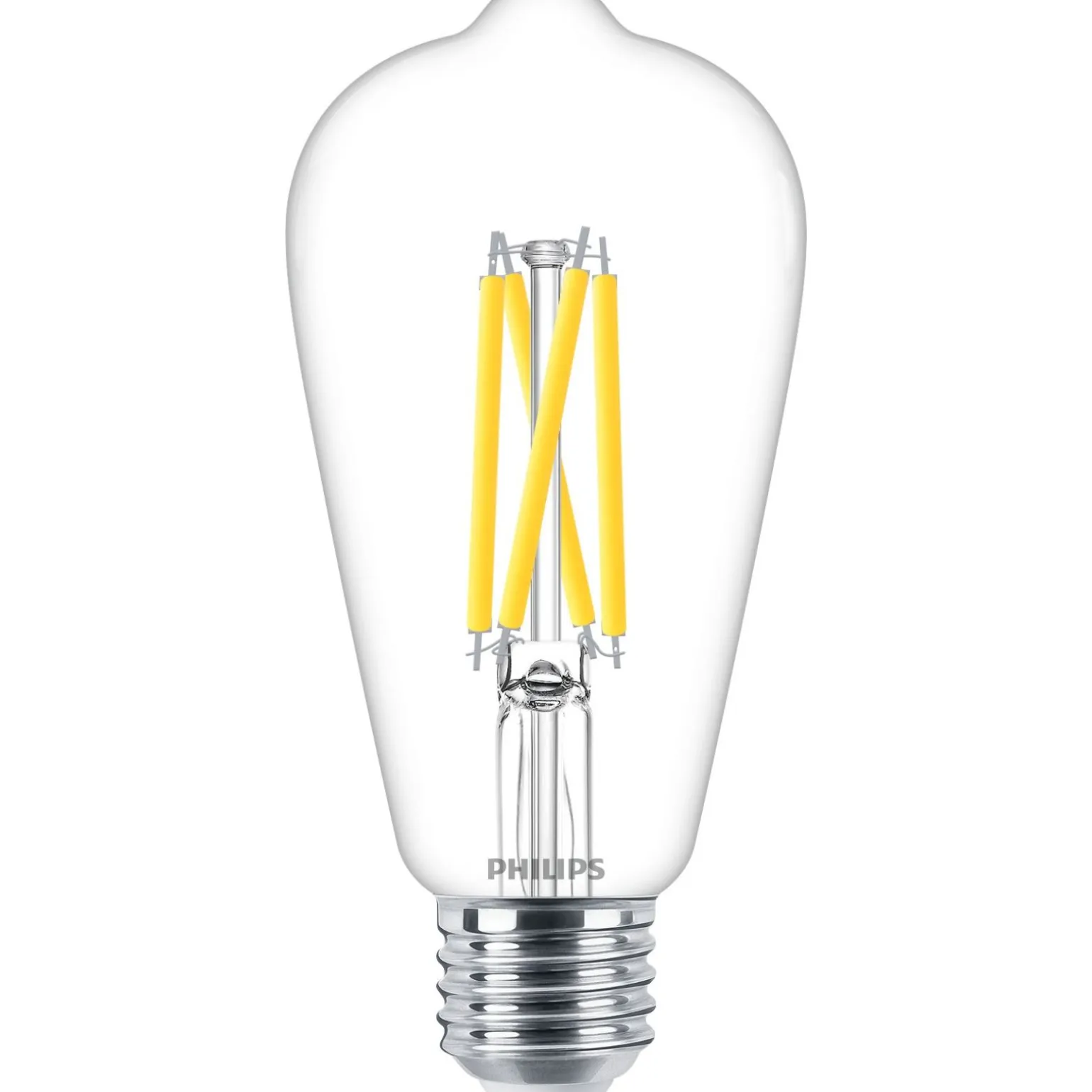 Philips MASTER Value LED Lampa E27 Edison Filament Klar 5.9W 806lm - 922-927 Dim to Warm | Bästa Färgåtergivning - Ersättare 60W