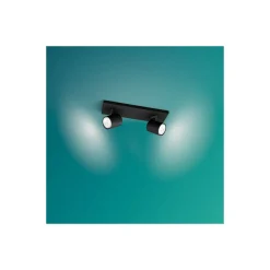 Philips Runner LED Spot Metall Svart | Passande för 2x GU10