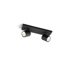 Philips Runner LED Spot Metall Svart | Passande för 2x GU10