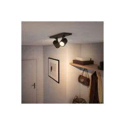 Philips Runner LED Spot Metall Svart | Passande för 2x GU10